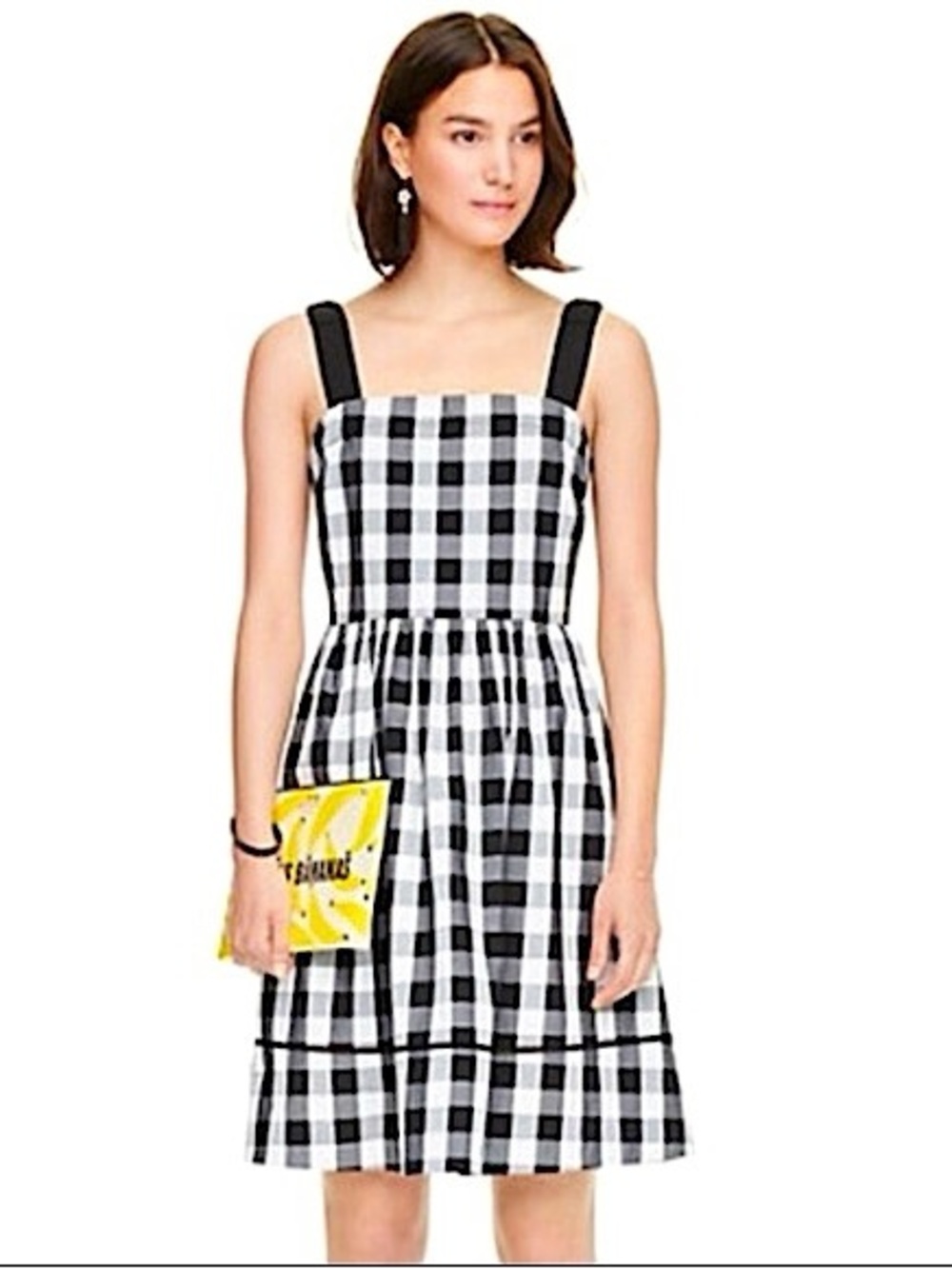 Kate Spade Black and White Gingham Sundress